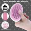 Escova para Animais de Estimação para Pelo Curto e Longo Remove Pelo Morto - Azul