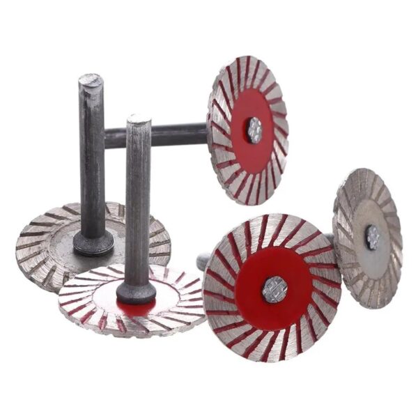 (40 mm) Disco de Corte de Diamante para Pedra Vástago 6 mm StyleA - Prateado