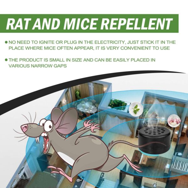 Repelente de Ratos Mouse Away em Pastilhas Natural com Óleo de Hortelã-Pimenta - Branco