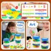 Brinquedo Educativo Letras e Números Transparentes Ortografia e Contagem - Multicor