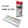 (12 Uni.) Tinta para Tecido e Couro Acrílica à Base de Água Multisuperfícies - Várias Cores
