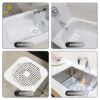 Filtro de Drenagem de Silicone com Ventosas para Pia e Duche 14,5 cm