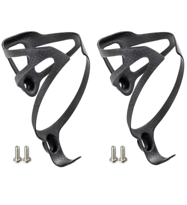 (x2) Porta-Bidão em Carbono 3K Ultraleve para Bicicleta - Preto