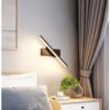 (30cm) Aplique de Parede Preto LED Rotativo Moderno para Espelho e Quarto - Lâmpada Branco Frio