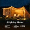 (5m) Grinalda Solar Caldarax 50 LED 8 Modos Impermeável IP65 - Branco Quente