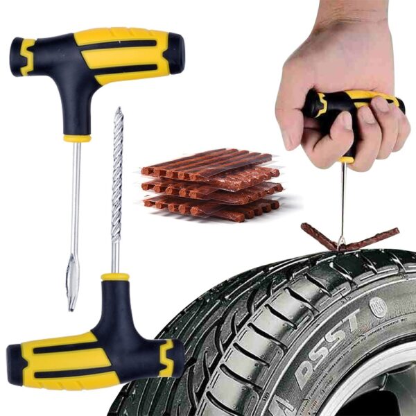 Kit de Reparação de Pneus Emergência 11 Peças para Furos Carros e Camiões