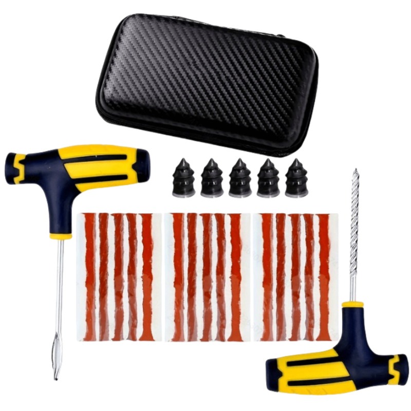 Kit de Reparação de Pneus Emergência 11 Peças para Furos Carros e Camiões
