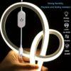(5m) Fita LED Neon USB Regulável com Sensor de Toque 4500K Branco Natural
