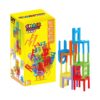 Jogo de Equilíbrio Torre de Cadeiras Empilháveis Educativo e Sensorial - Colorido