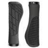 (22mm) Punhos de Bicicleta Ergonómicos Antideslizantes Bloqueio Duplo - Preto