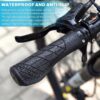 (22mm) Punhos de Bicicleta Ergonómicos Antideslizantes Bloqueio Duplo - Preto