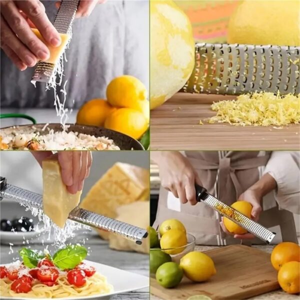Ralador de Cozinha em Aço Inoxidável Multiusos para Queijo e Chocolate