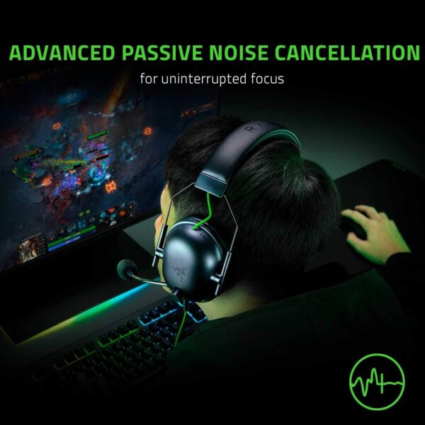 Auscultadores Gaming Razer BlackShark V2 X Surround 7.1 Cancelamento Ruído - Preto