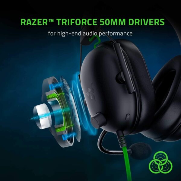 Auscultadores Gaming Razer BlackShark V2 X Surround 7.1 Cancelamento Ruído - Preto