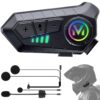 Auriculares Capacete Mota FEYA Y60 Bluetooth 5.3 Mãos Livres IPX6 - Preto