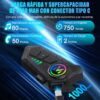 Auriculares Capacete Mota FEYA Y60 Bluetooth 5.3 Mãos Livres IPX6 - Preto