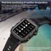 Smartwatch LAXASFIT 2026 Ecrã HD 1.71" Chamada Bluetooth Lanterna LED - Cinza