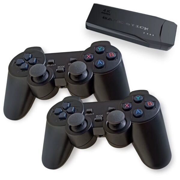 (LER DESCRIÇÃO) Consola Retro M8 Game Stick 4K HDMI 20000+ Jogos 2 Comandos Sem Fios - Preto