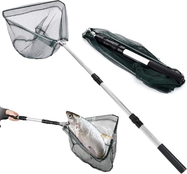 (120 cm) Camaroeiro de Pesca  Telescópico e Dobrável - LEcylankEr LYW001