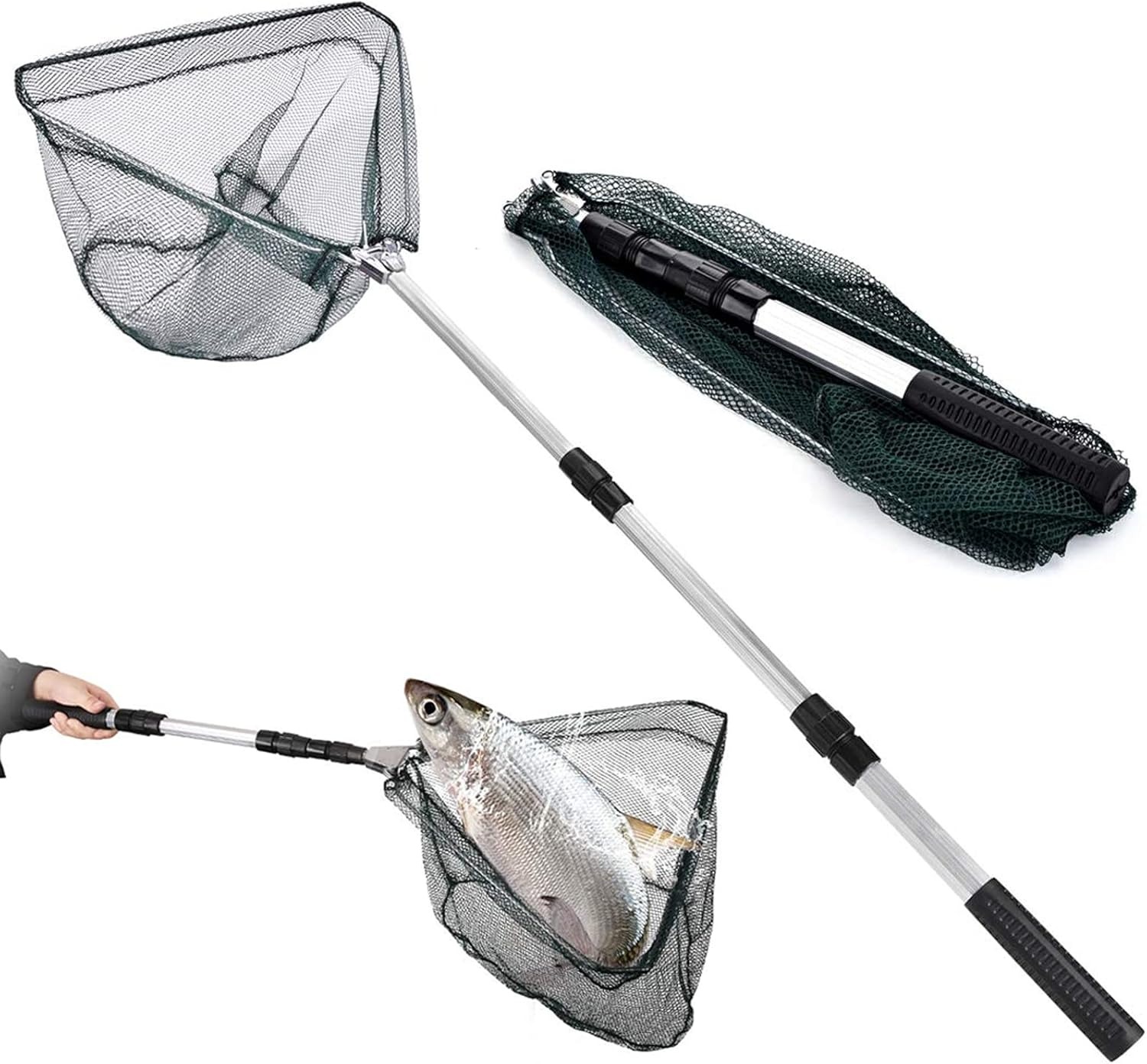 (120 cm) Camaroeiro de Pesca  Telescópico e Dobrável - LEcylankEr LYW001