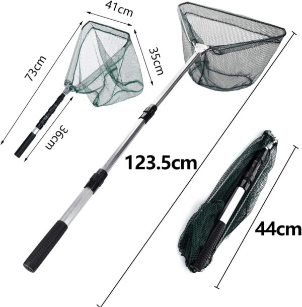 (120 cm) Camaroeiro de Pesca  Telescópico e Dobrável - LEcylankEr LYW001