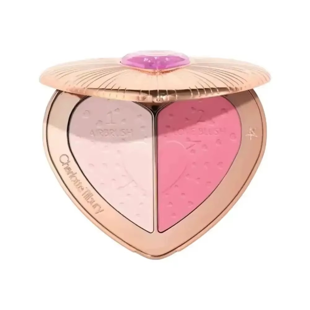 Blush Bicolor CT Hot Heart Longa Duração Acabamento Luminoso - Rosa/Coral