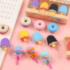 Pack 16 Borrachas Escolares 3D - Gelado Donuts Pirulitos