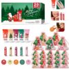 Conjunto de Natal para Mãos e Lábios 20 Unidades com Saco e Cartão