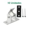 (x10) Suporte de Painel Solar Elevação e Inclinação Ajustável para Telhado