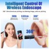 Limpeza de Ouvidos Digital Câmara HD 1080P Wi-Fi e 6 LEDs Paicreate Otoscope Oreille