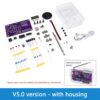 Kit Construção de Rádio DIY FM 87-108MHz com Display LED e Volume Ajustável - Transparente