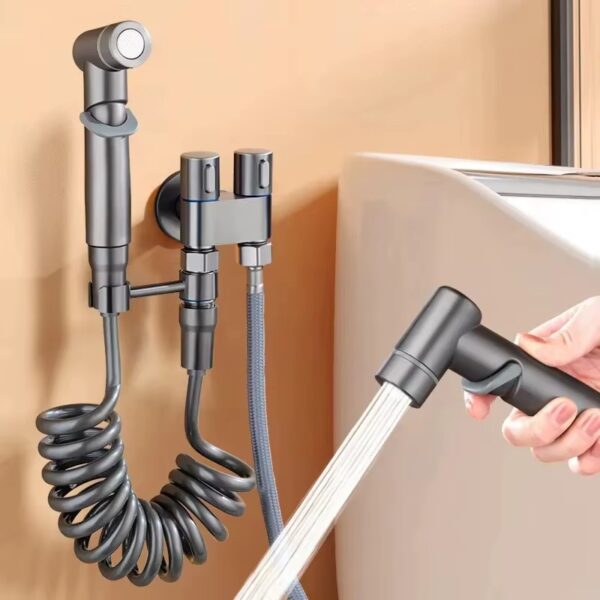 Torneira para Bidé Lssh Higiene Pessoal Spray para Sanitário - Prateado