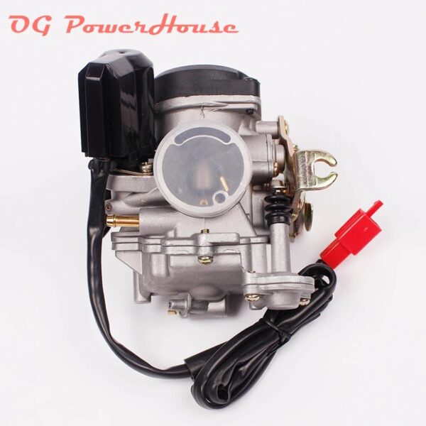 (19mm) Carburador PD19J para Scooter 50cc-80cc ATV Quad Dirt Bike - Prateado