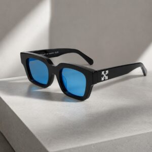 Óculos de Sol Exclusivos com Lentes Espelhadas Azuis
