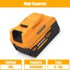 Bateria Compativel Dewalt DCB181 DCB182 DCB183 DCB184 DCB200 DCB201 DCB205 18V 5500mAh Li-Ion com LED