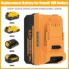 Bateria Compativel Dewalt DCB181 DCB182 DCB183 DCB184 DCB200 DCB201 DCB205 18V 5500mAh Li-Ion com LED