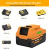 Bateria Compativel Dewalt DCB181 DCB182 DCB183 DCB184 DCB200 DCB201 DCB205 18V 5500mAh Li-Ion com LED