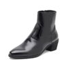 (45) Botas Chelsea Homem em Couro Sintético Estilo Britânico - Preto
