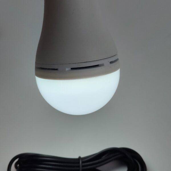 (2 Uni) Candeeiro de Campismo Solar e USB LED 7W com 3 Modos Fenteer Branco