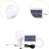 (2 Uni) Candeeiro de Campismo Solar e USB LED 7W com 3 Modos Fenteer Branco