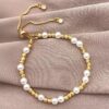 (x30) Terminal de Extremidade Crescente Banho Ouro 18K para Joias 4mm - Dourado
