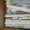 (x34) Lote de Telas e Papel Adesivo - Várias Dimensões