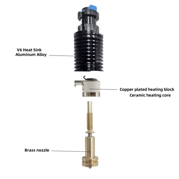 Hotend Kit Aquecimento Rápido Begrint Revo Cerâmico Ender 3 Pro V2 Voron