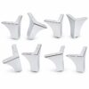 E126X3801_1779994352638_0 8 Suportes para Sofá Prateados Antiderrapantes - 10x10x10 cm