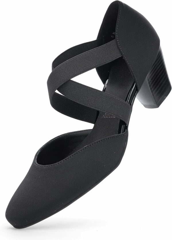(38) Sapatos de Salto Ara Toulouse com Correia de Tornozelo - Preto