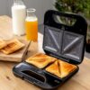 Sanduicheira Cecotec Rock’nToast Combo 800 W 2 Sanduíches Inoxidável Placas Antiaderentes