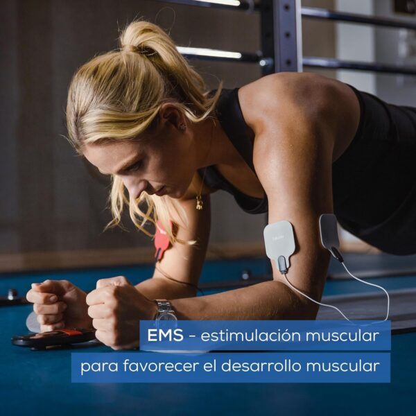Eletroestimulador Digital Beurer EM 59 Heat TENS/EMS com Função Calor - Preto/Vermelho