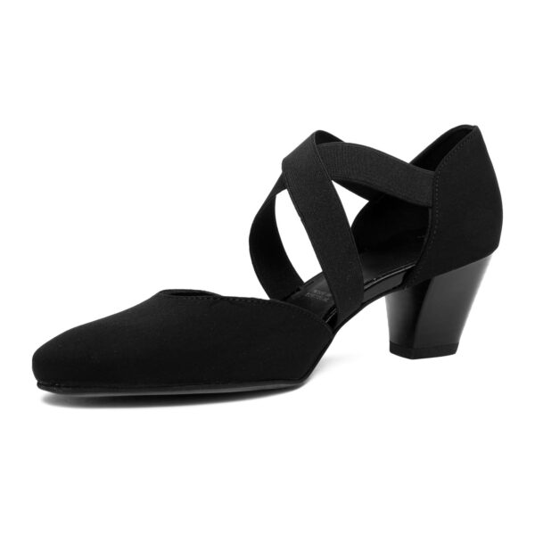 (38) Sapatos de Salto Ara Toulouse com Correia de Tornozelo - Preto