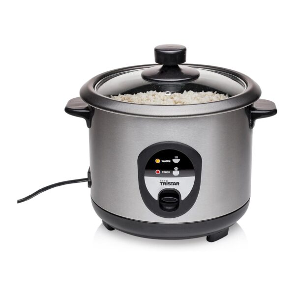 (1L) Arrozeira Tristar RK-6126 com Função Manter Quente e Antiaderente - Prateado