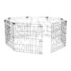 Parque Metálico Dobrável para Cães Amazon Basics 8 Paineis x 61 cm Preto
